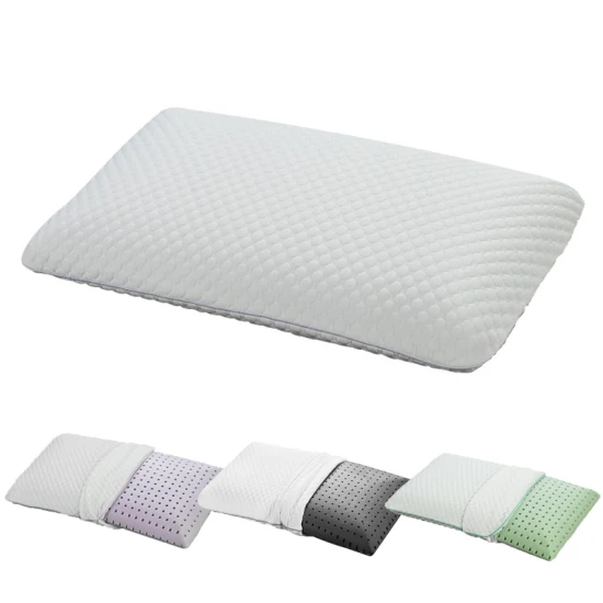 Produzione Cuscino contorno rinfrescante Cuscino in memory foam con infusione di gel Cuscino rimovibile con fodera in maglia di bambù