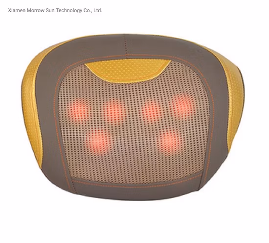 Vendita calda Impastamento con calore a infrarossi Seggiolino auto Aspetto ovale Cuscino per massaggio con supporto per la vita